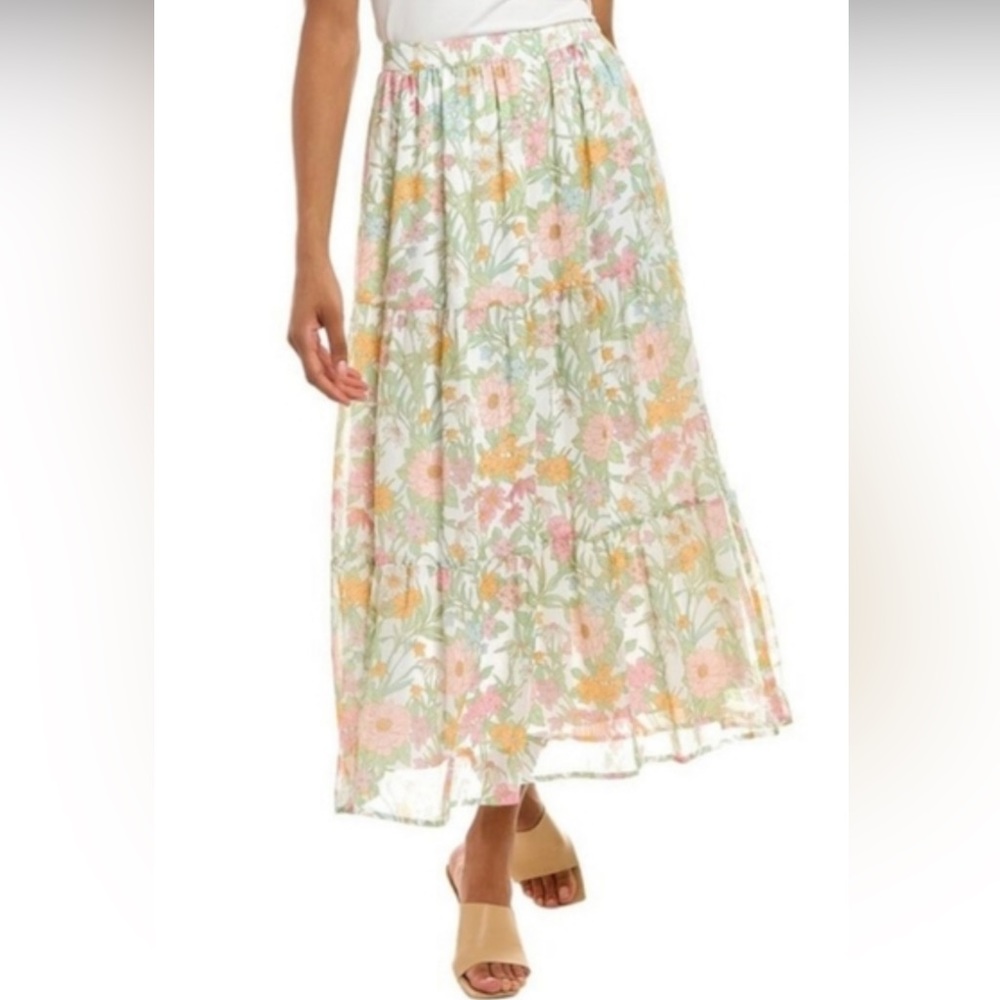 Vince Camuto floral print maxi skirt